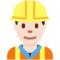 Construction Worker - Light emoji on Twitter
